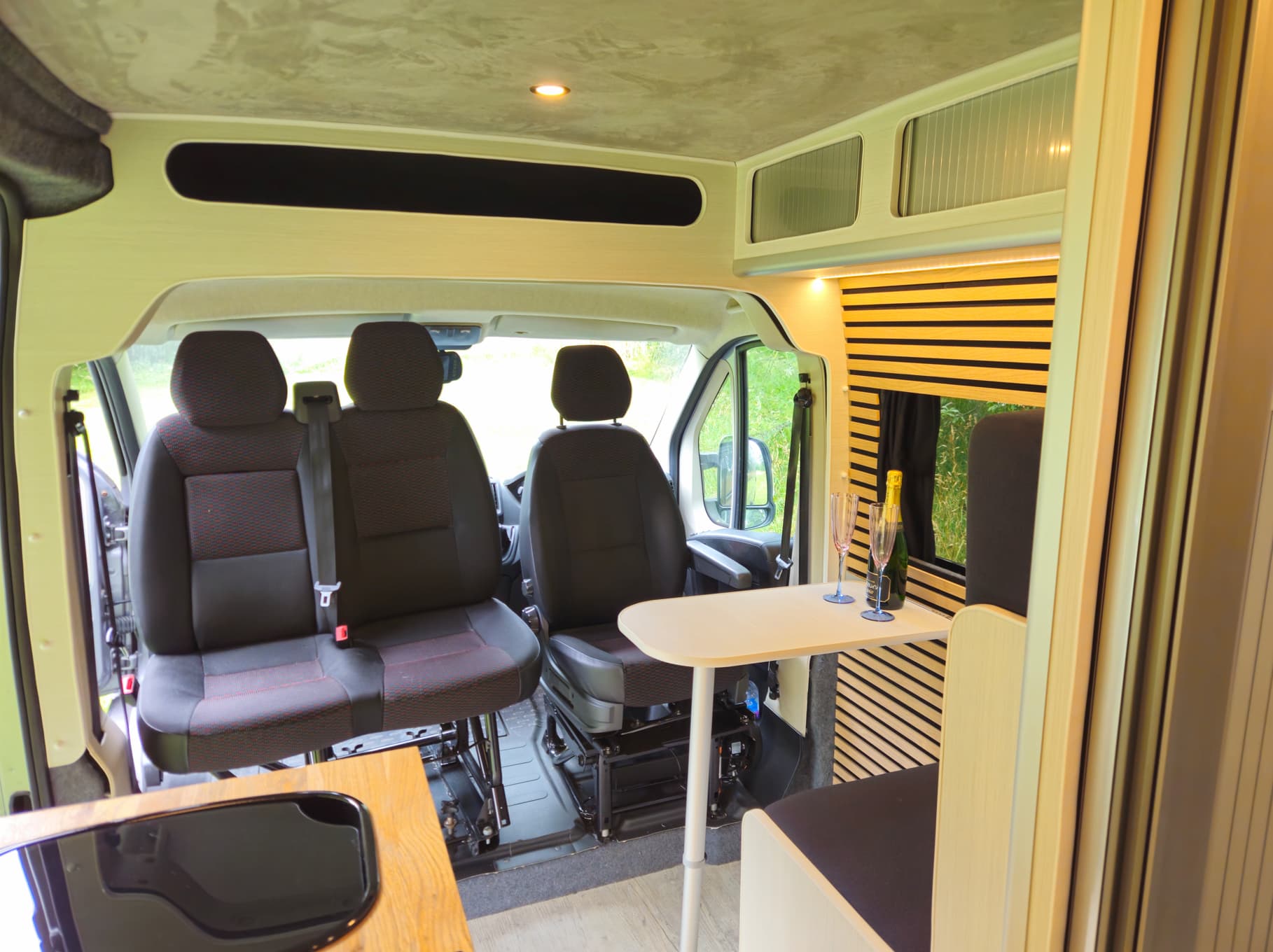 Detail of a WeConvert campervan conversion build